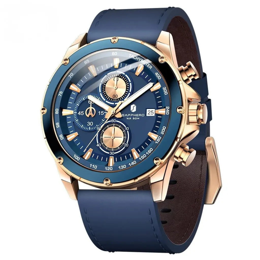 Relógio-Masculino-Sapphero-Atlas-Blue-Gold-De-ladinho-para-direita