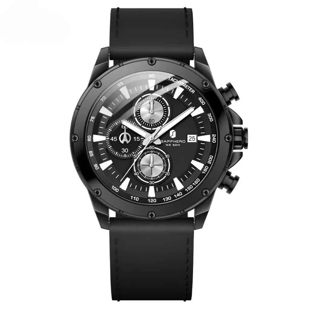 Relogio-Masculino-Sapphero-Atlas-Total-Black-de-frente