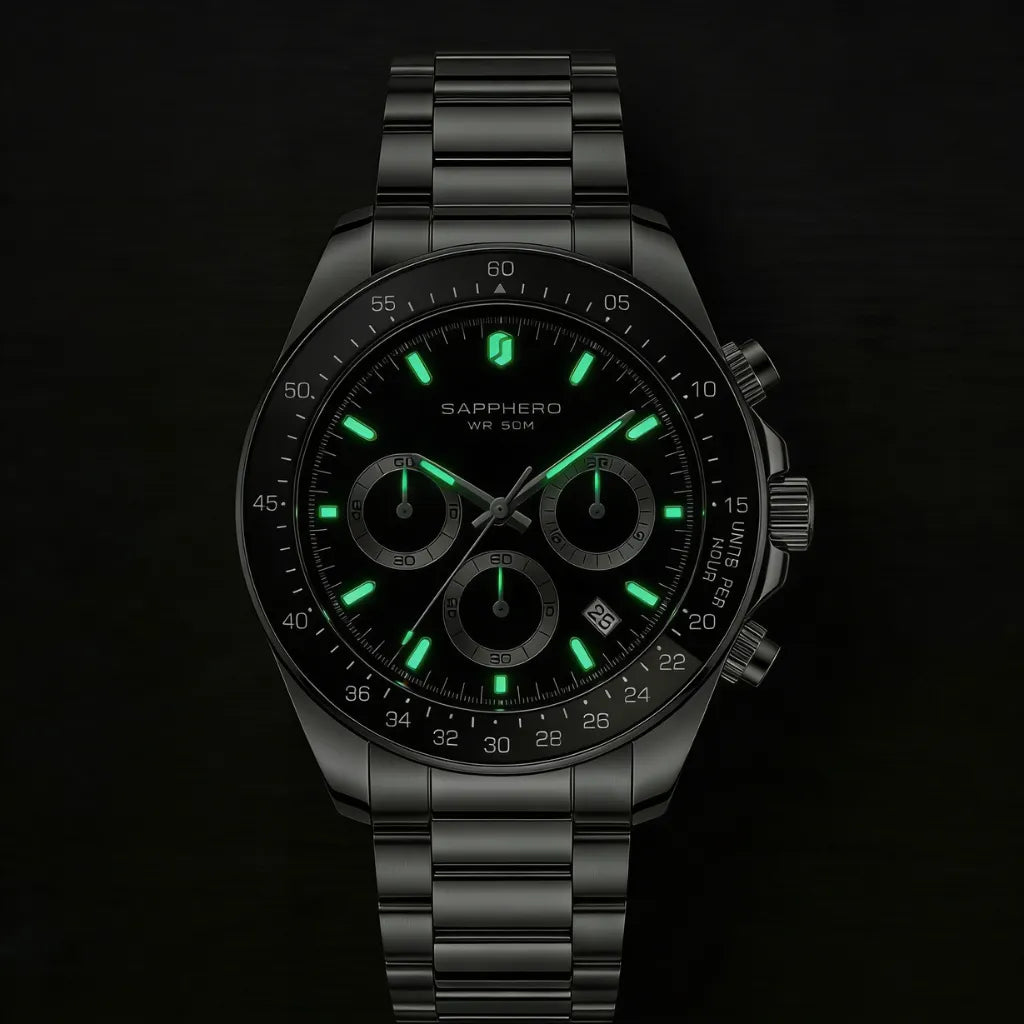 Relogio-Masculino-Sapphero-Imperium-Silver-Black-ponteiros-neon