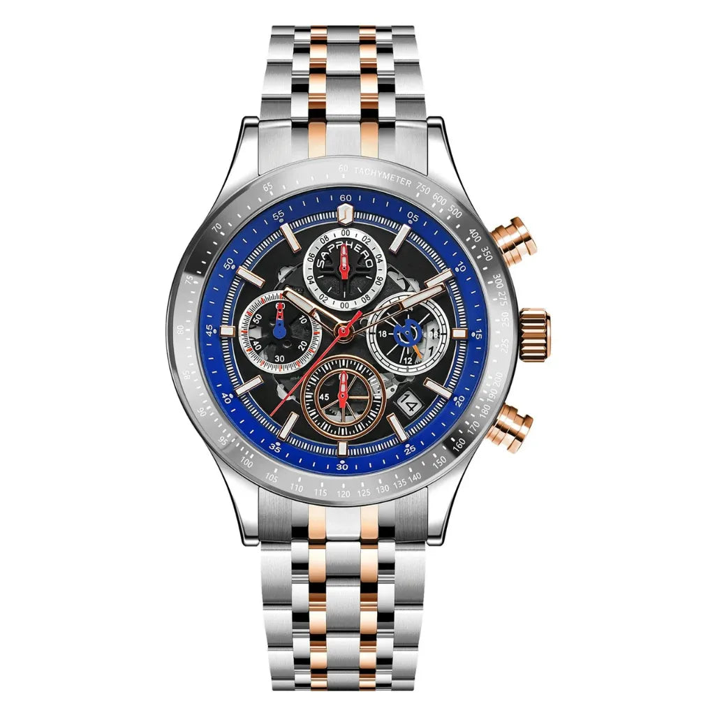 Relógio Masculino Sapphero Magnus Silver Copper